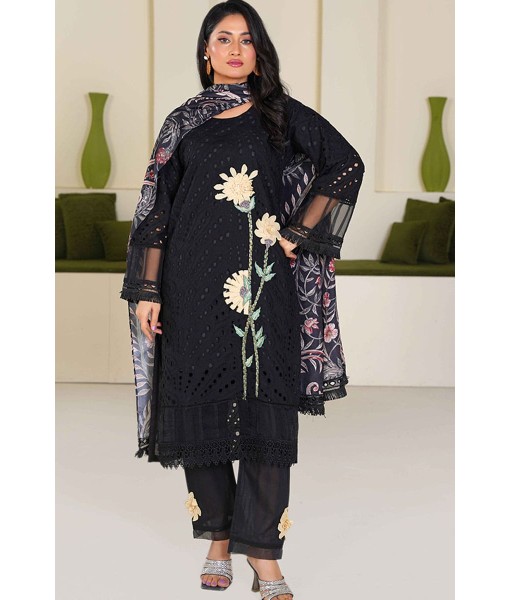 0225-Chikankari Embroidered