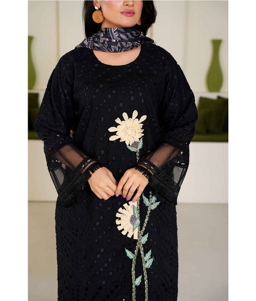 0225-Chikankari Embroidered