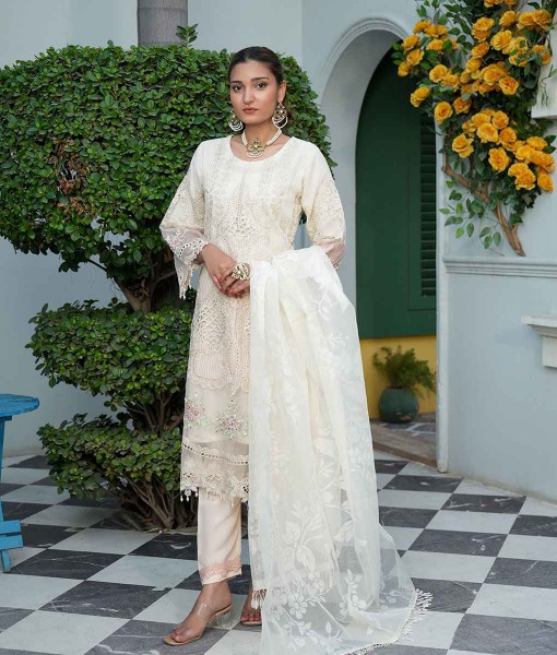 0251-Embroidered   Organza 