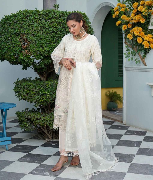 0251-Embroidered   Organza 