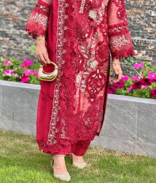 0276-Embroidered organza 