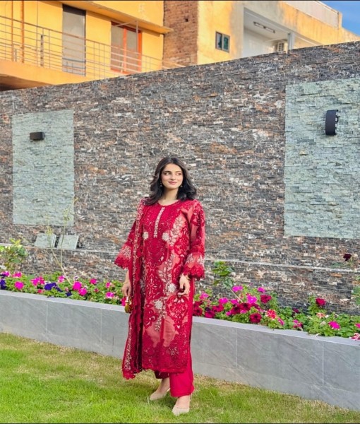 0276-Embroidered organza 