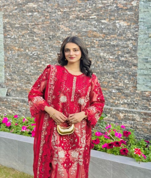 0276-Embroidered organza 