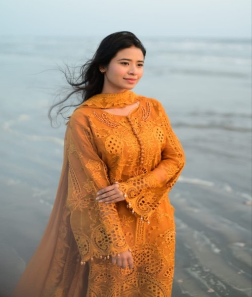 Sn-28v-Embroidered viscose 