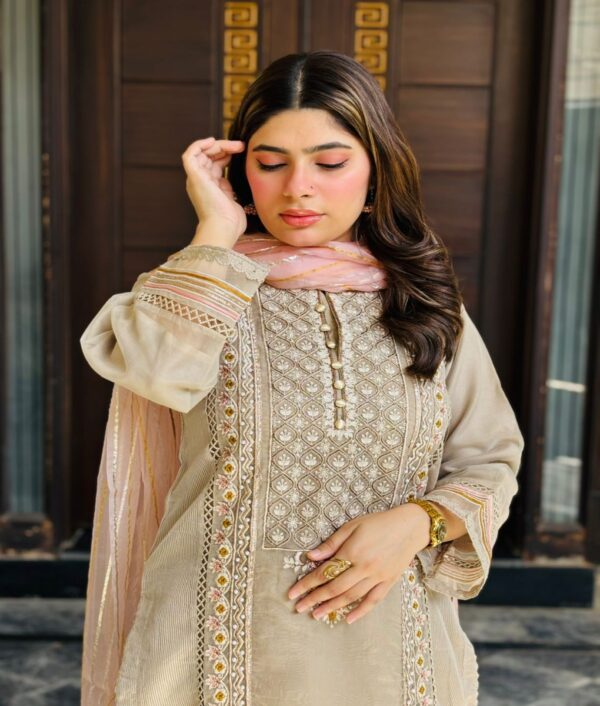 Emerald Teal Embroidered 2-Piece Suit
